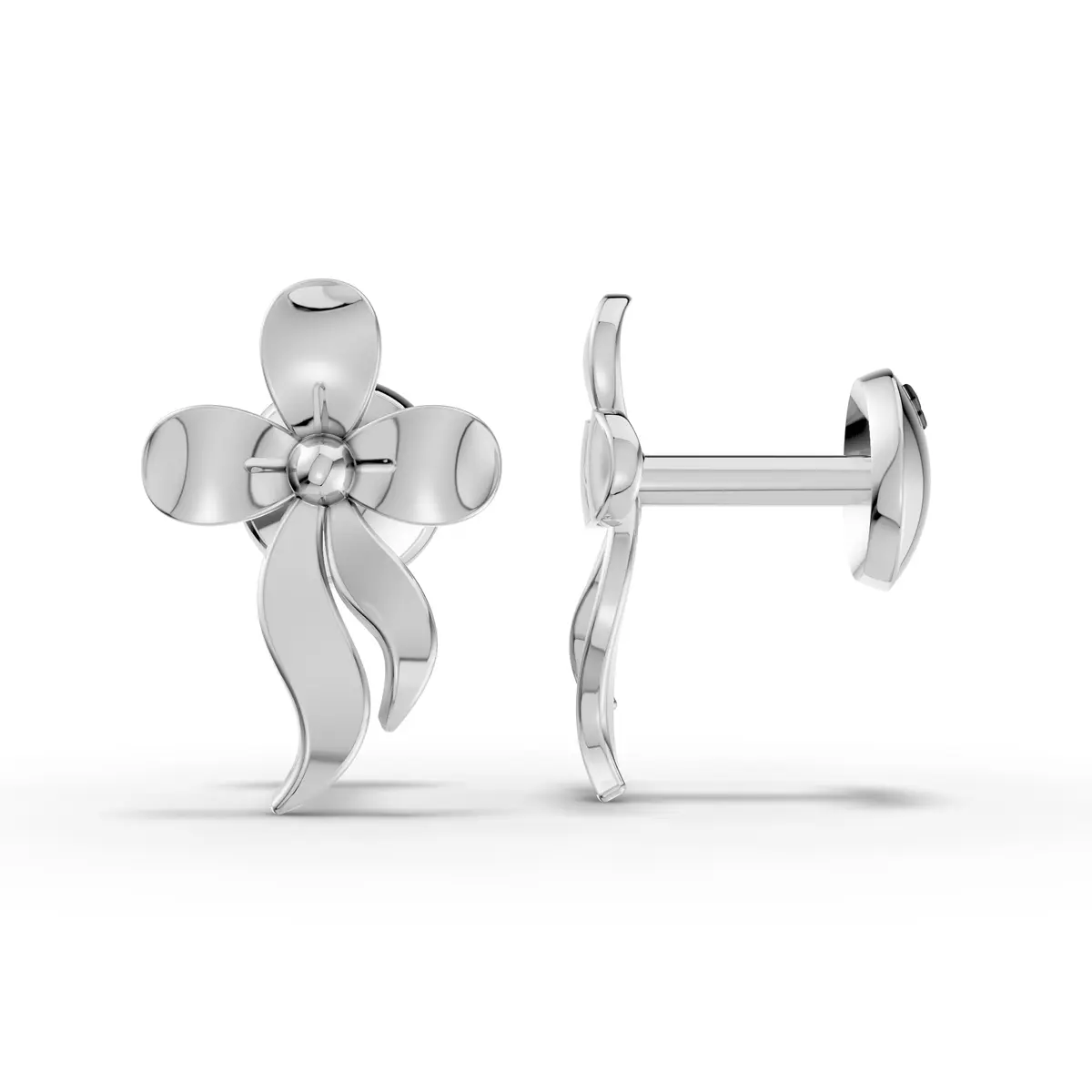 Minimal Flower Shape Earrings